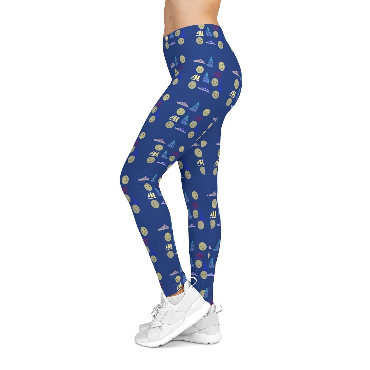 Women's Casual Blue Leggings