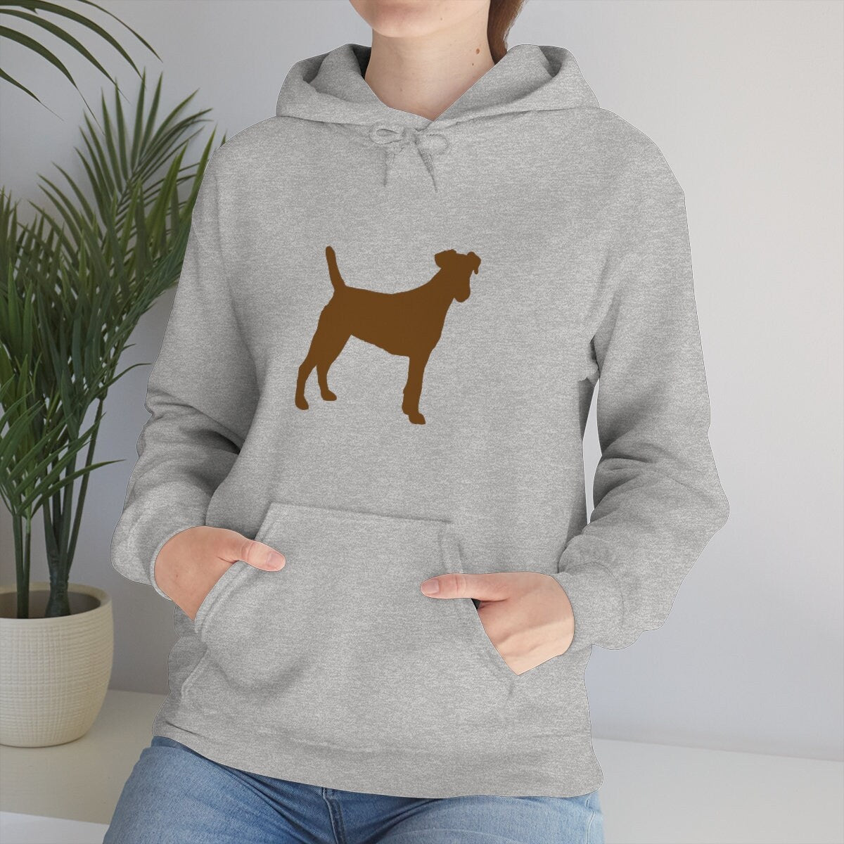 Unisex Heavy Blend Hooded Sweatshirt Chocolate Lab Lovers