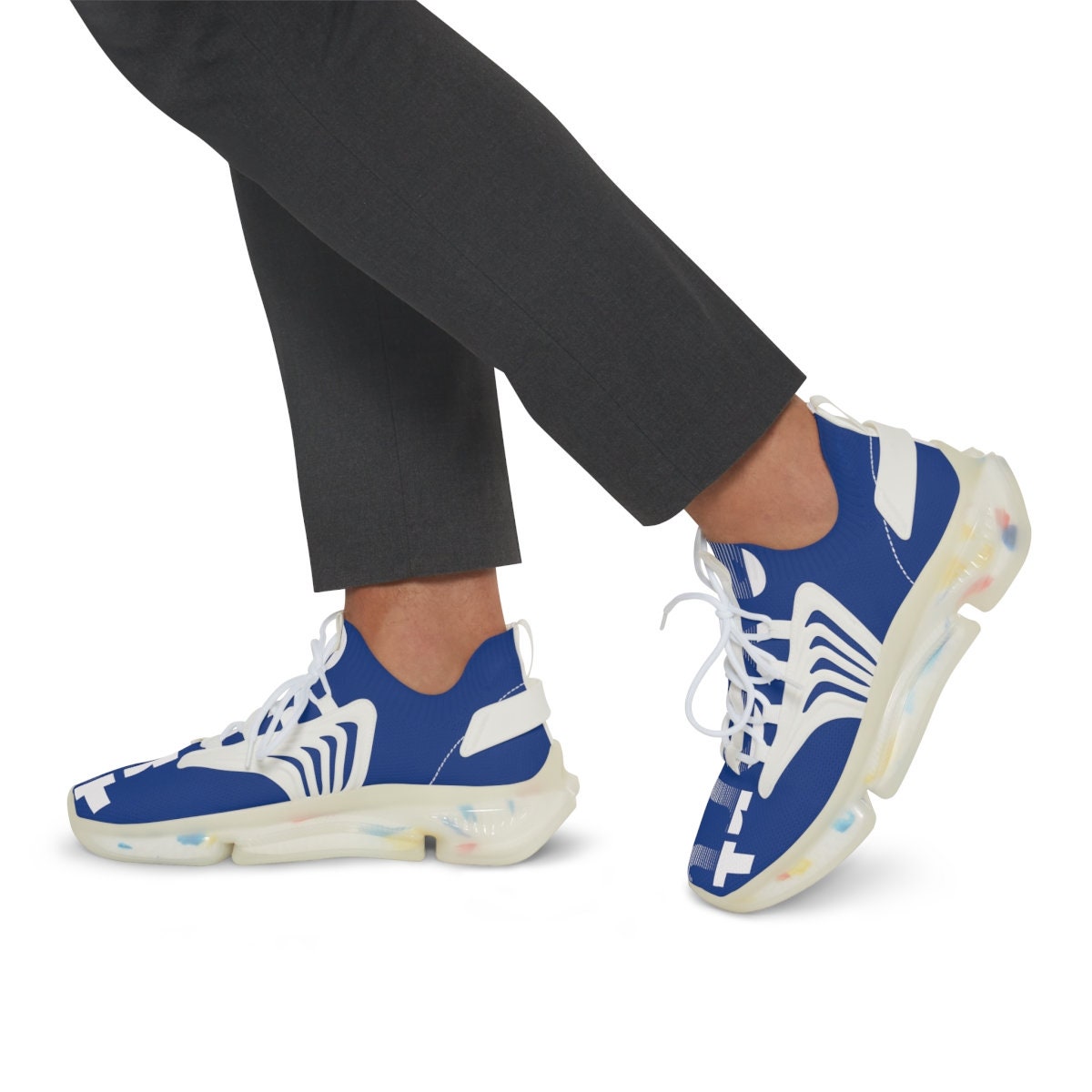 Men's Mesh Sports Blue Sneakers