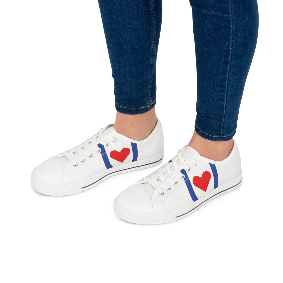 Women's Low Top White Sneakers