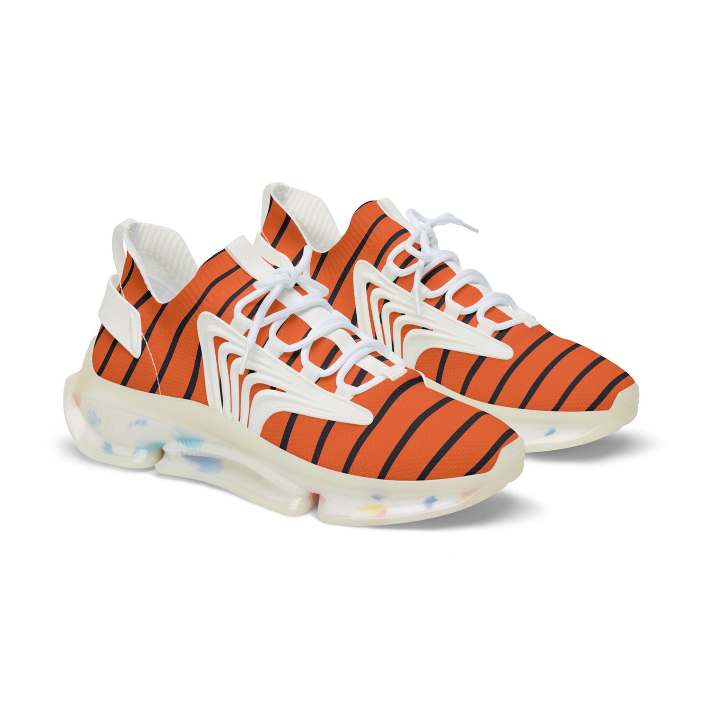Black and Orange Sneakers