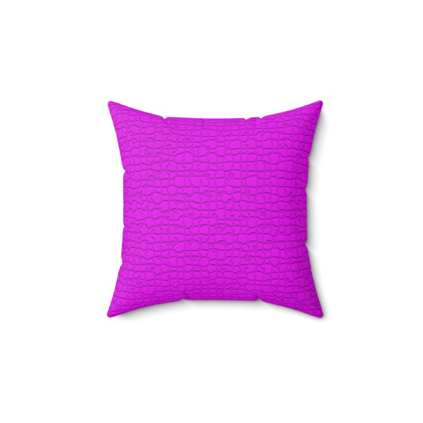 Spun Polyester Square Purple Pillows