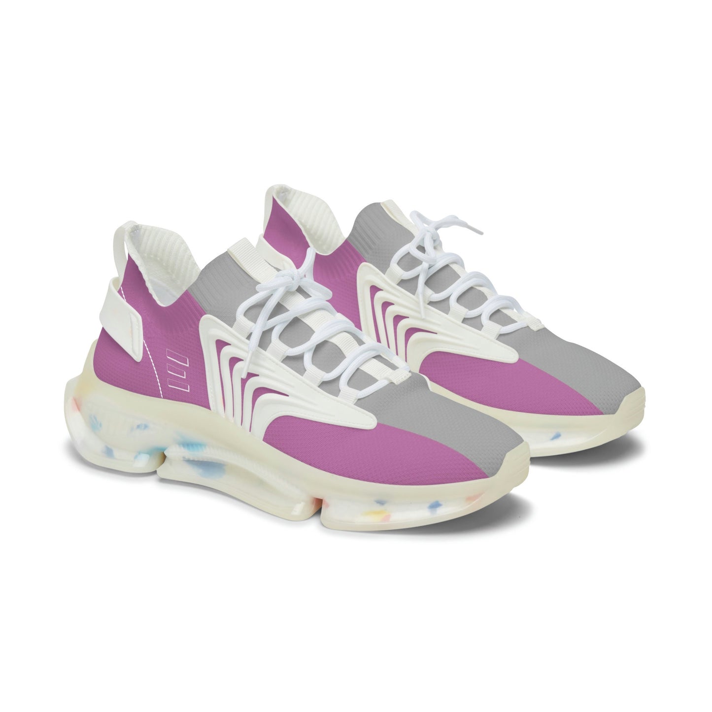 Women's Pink and Grey Sneakers
