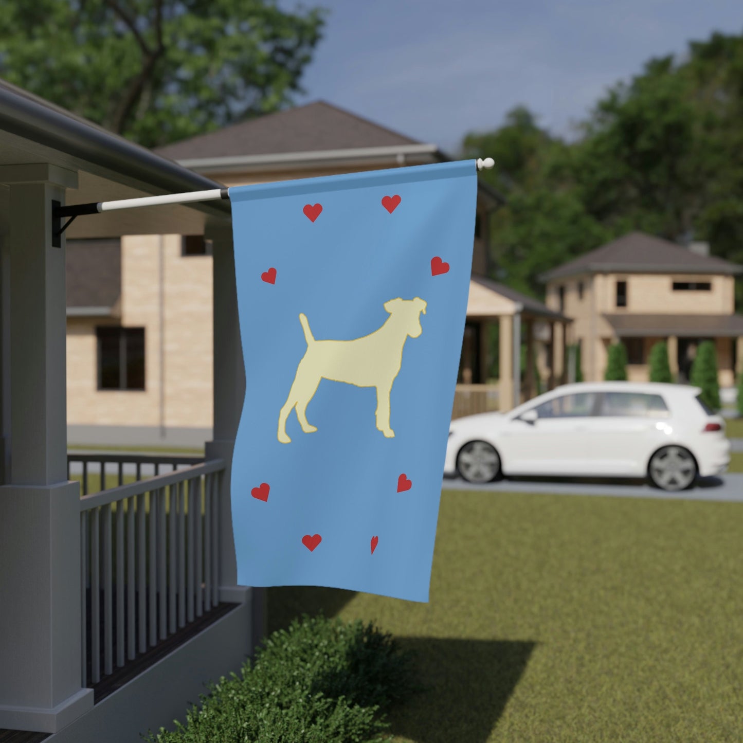 Yellow Lab Dog Flags