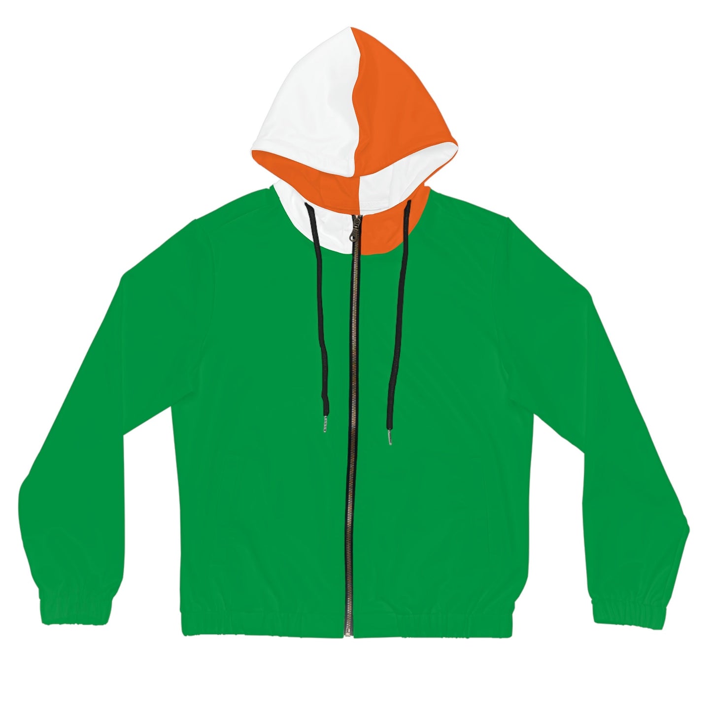 Womens Full-Zip Green Hoodie