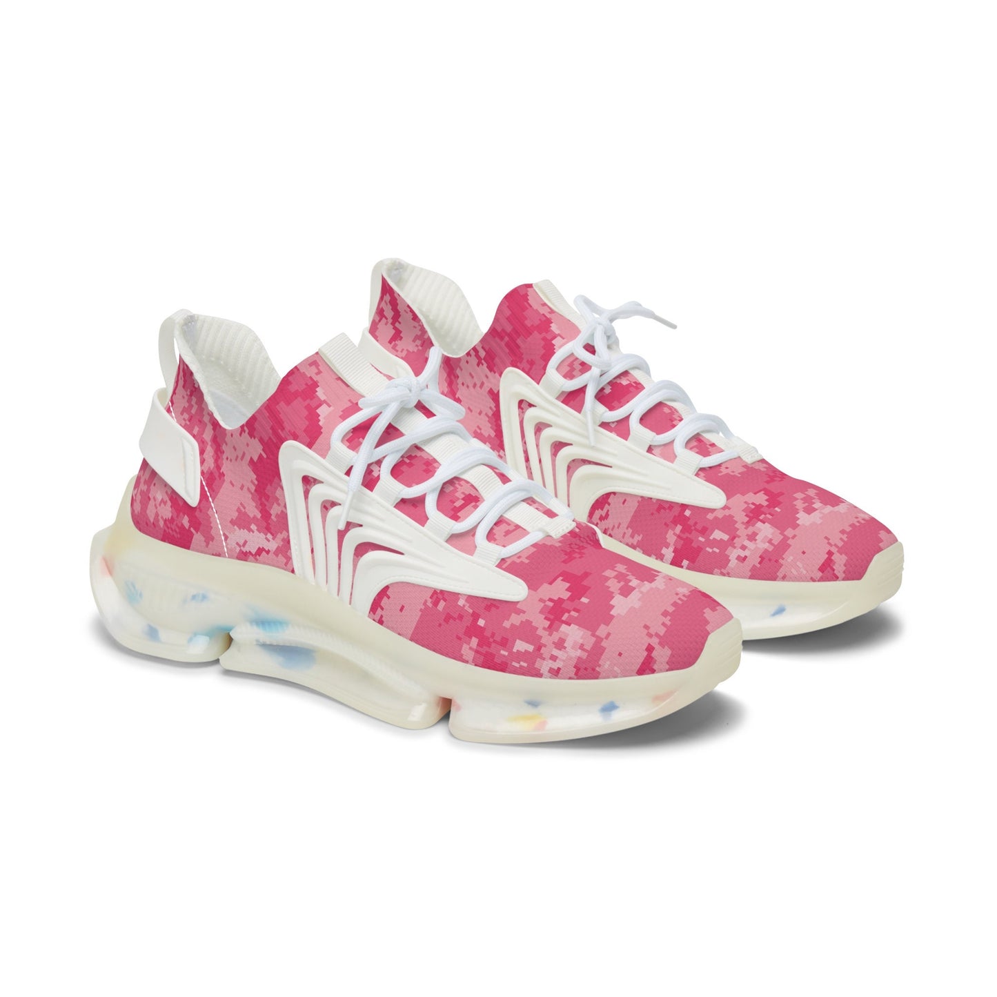 Women's Mesh Red Camo Sneakers