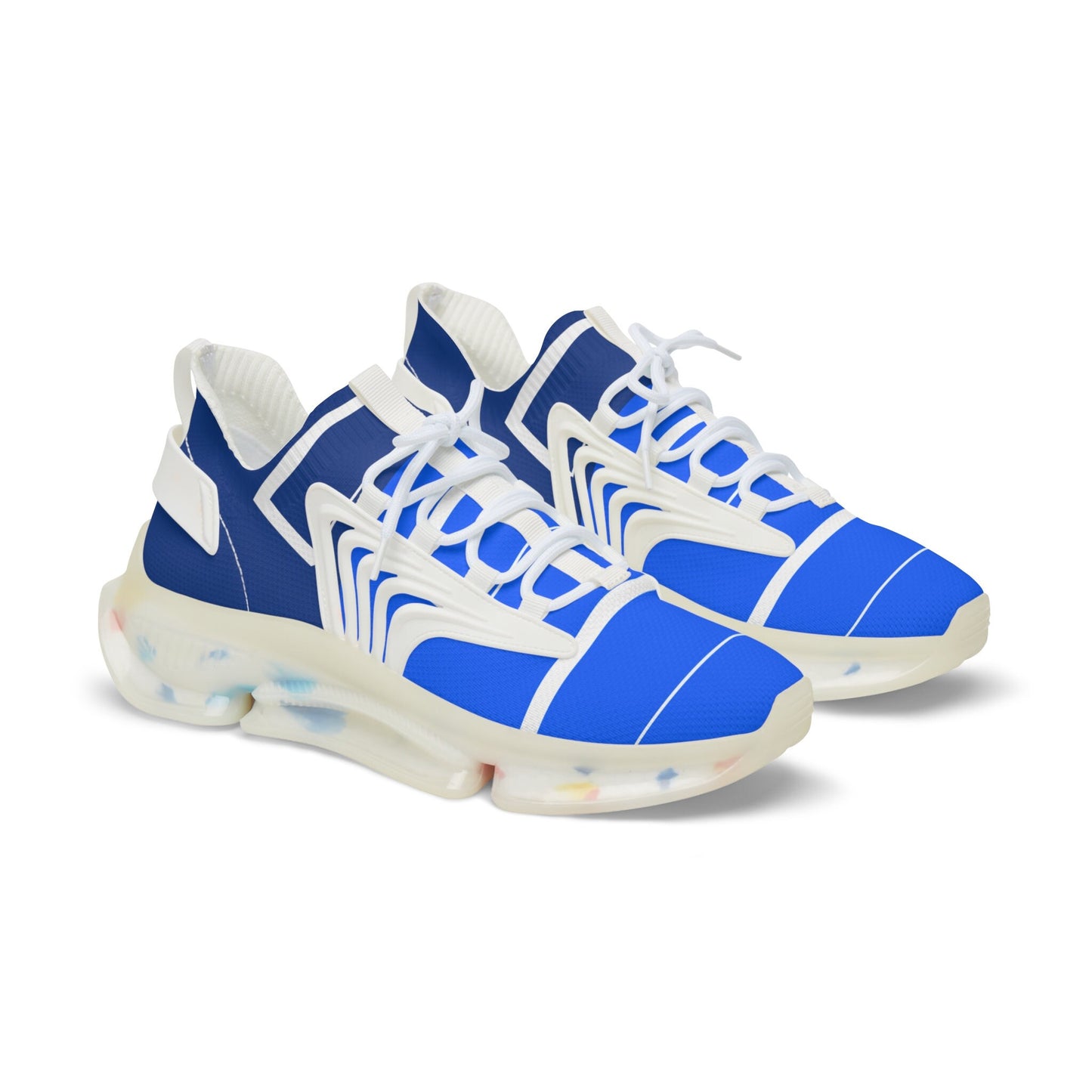 Mens Blue and White Sneakers