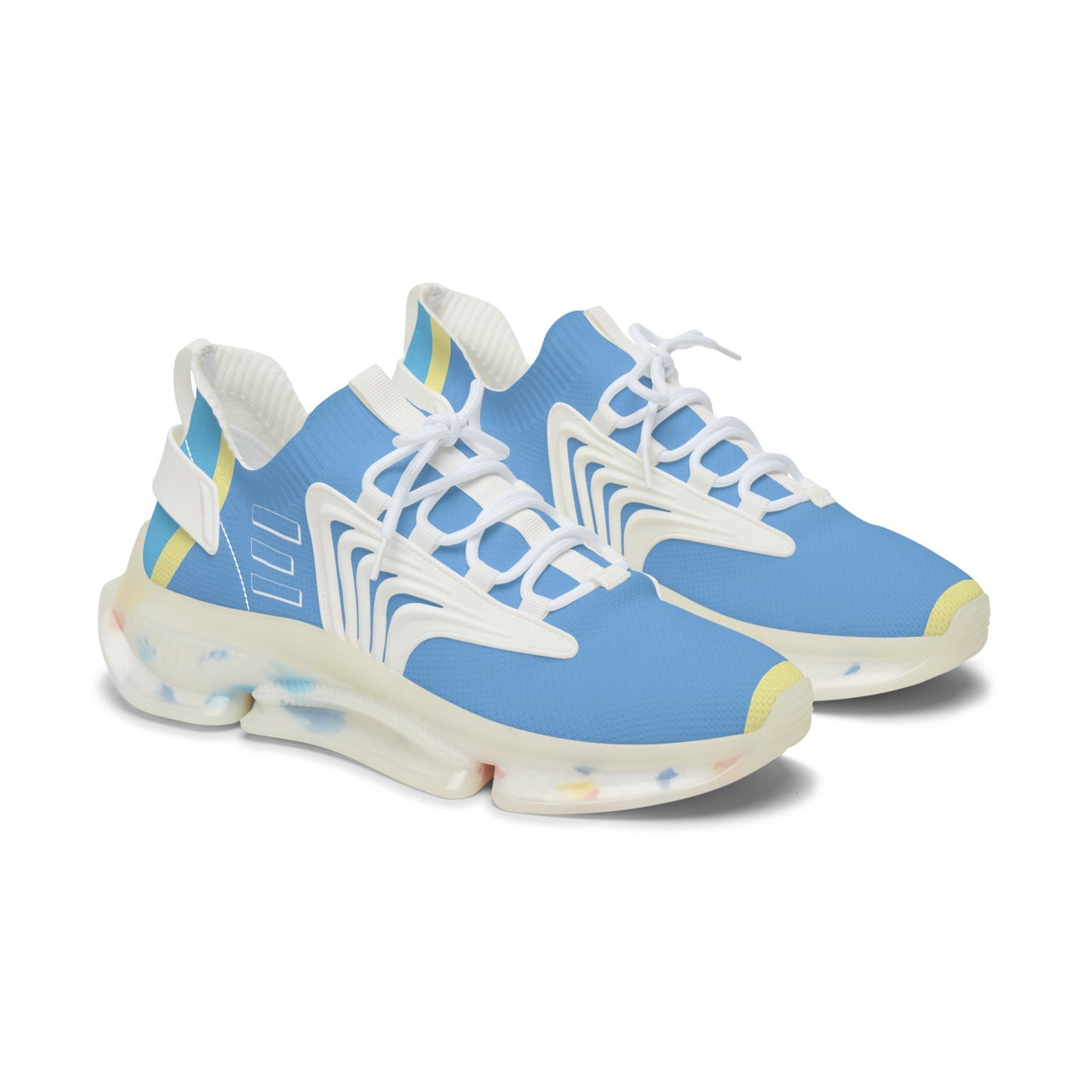 Ladies Blue SneakersWomen's Blue and Yellow Sneakers