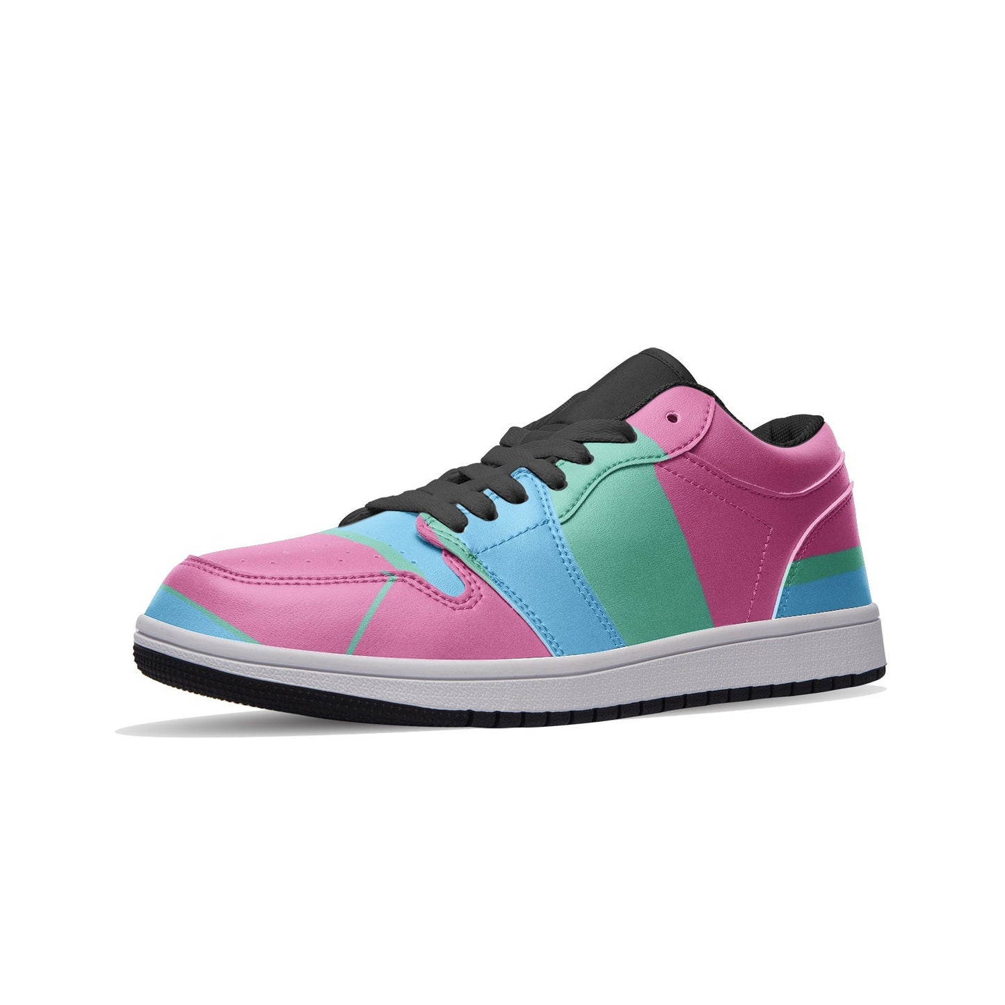 Unisex Low Top Multi Color Leather Sneakers