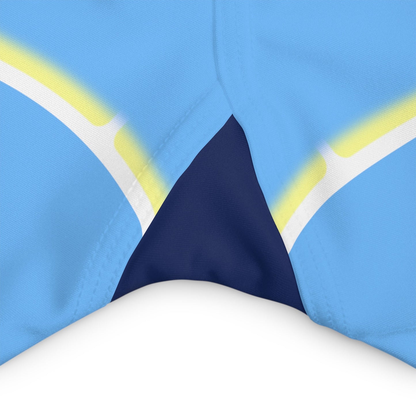 High Waisted Blue Yoga Shorts