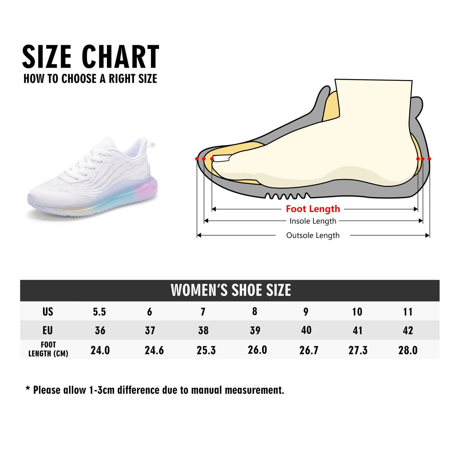 Women's Aqua Color Cushion Running Shoes