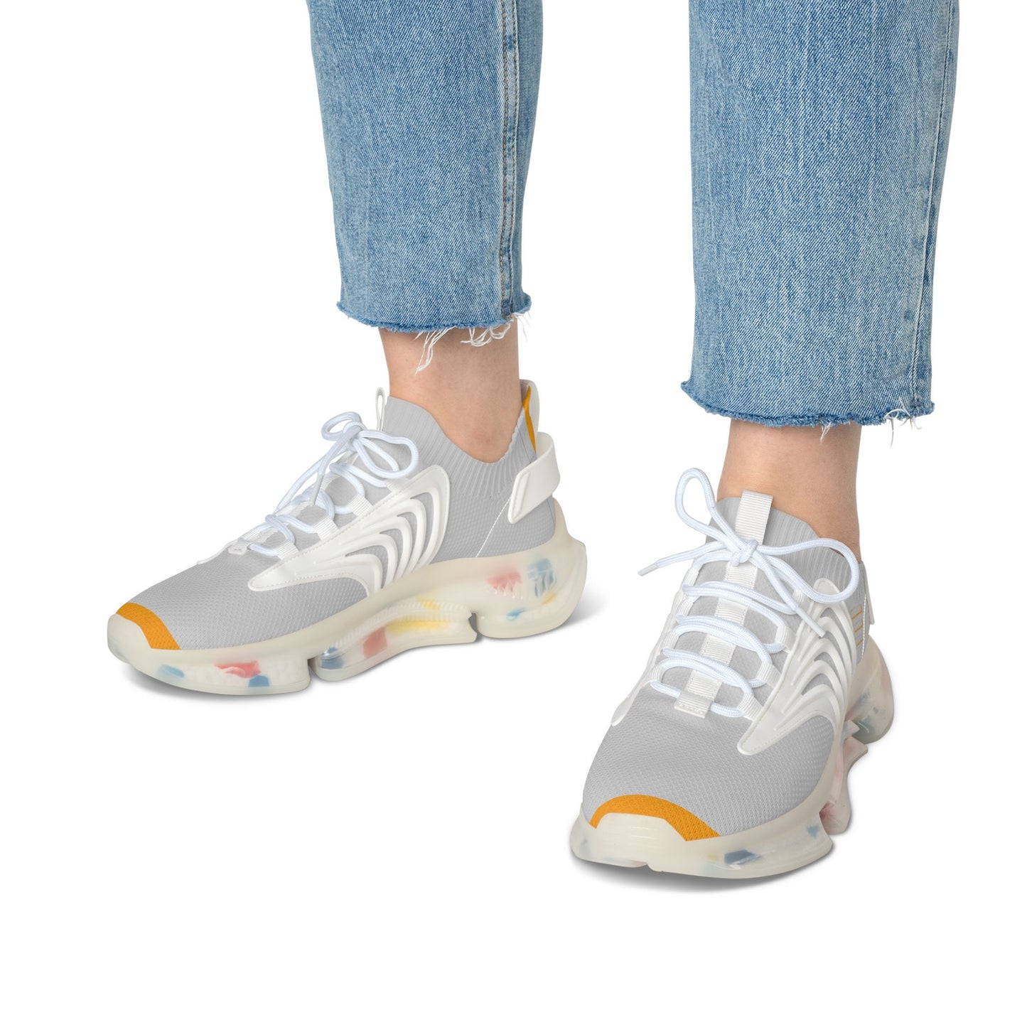 Women's Silver Color Sneakers
