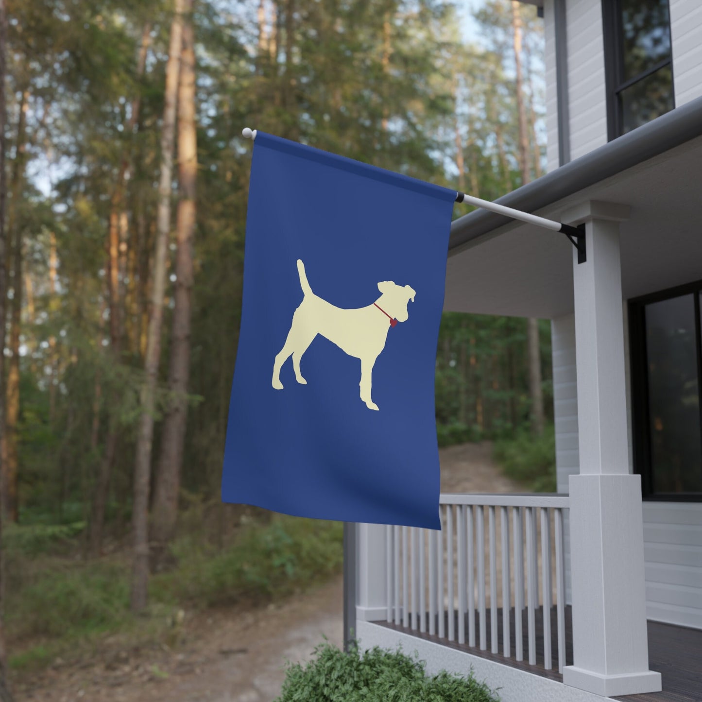 Yellow Lab House Flags