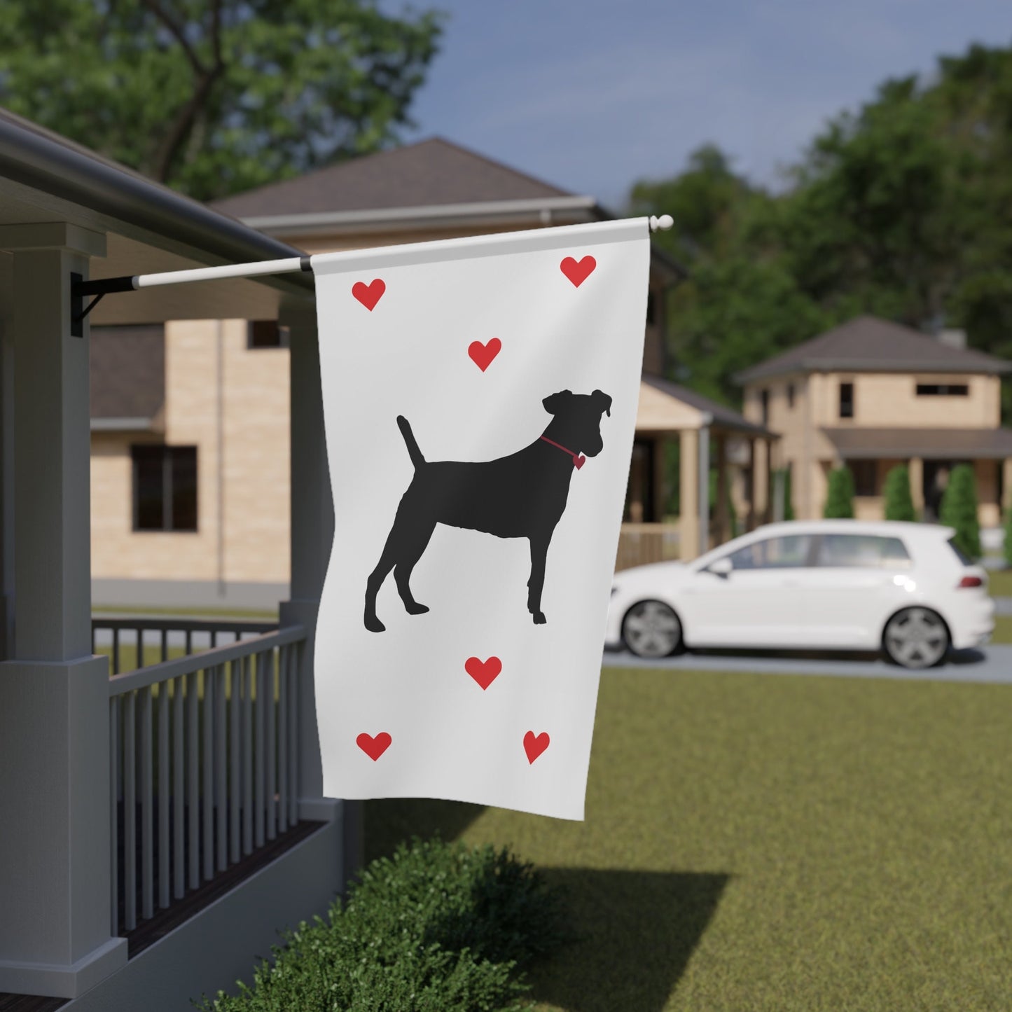 Black Dog House Flags