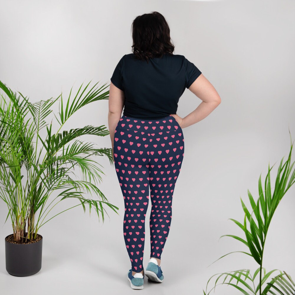Plus Size Blue Leggings