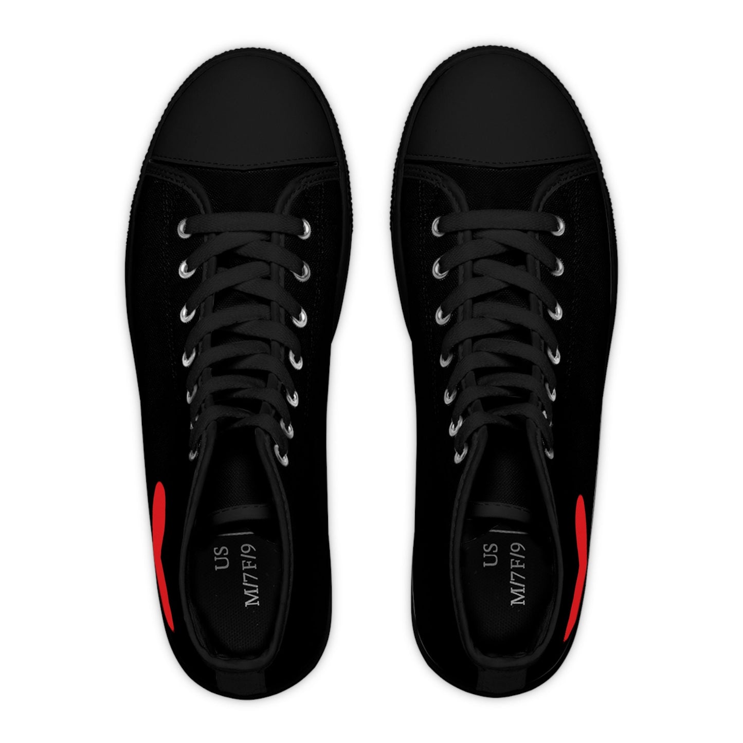 Women's Black High Top Sneakers