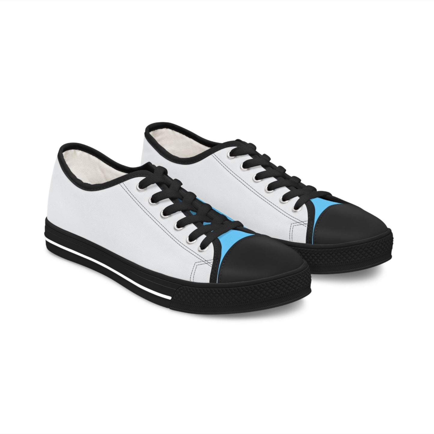 Ladies Casual Blue and Gray Sneakers