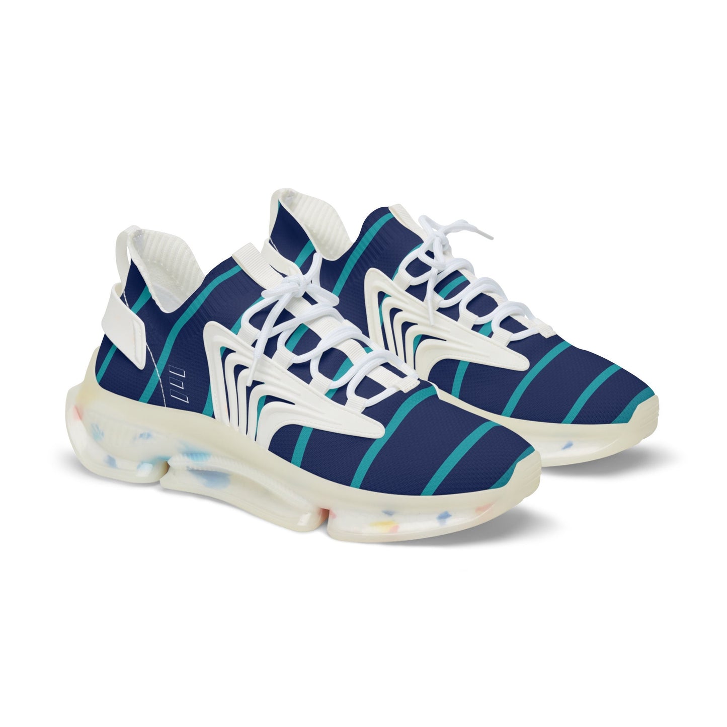 Men's Blue and Teal Sneakers