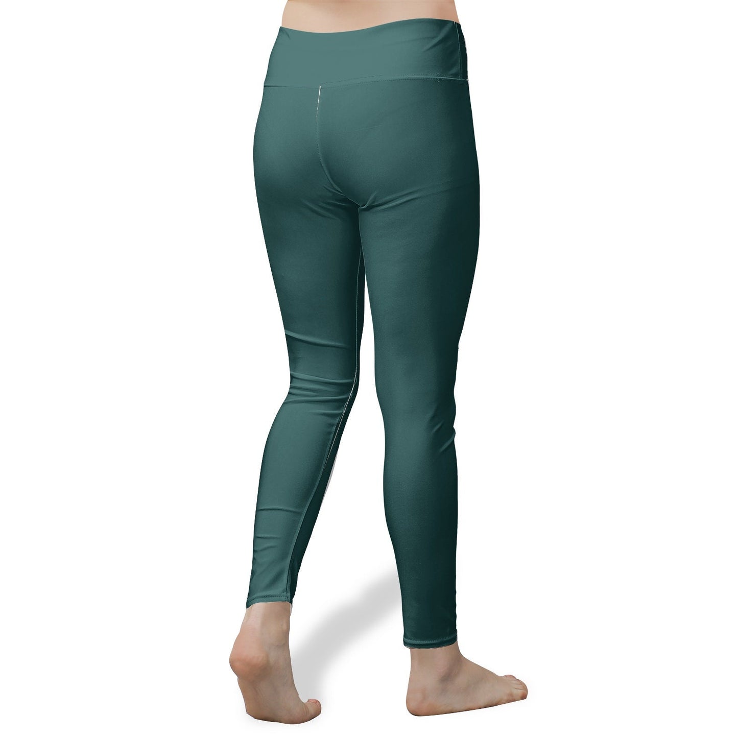 Women's High Waist Green Yoga Leggings