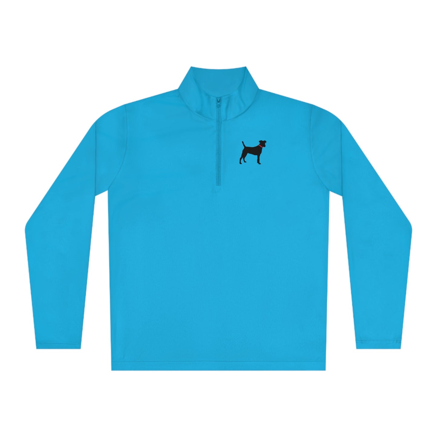 Unisex Quarter-Zip Black Dog Pullovers