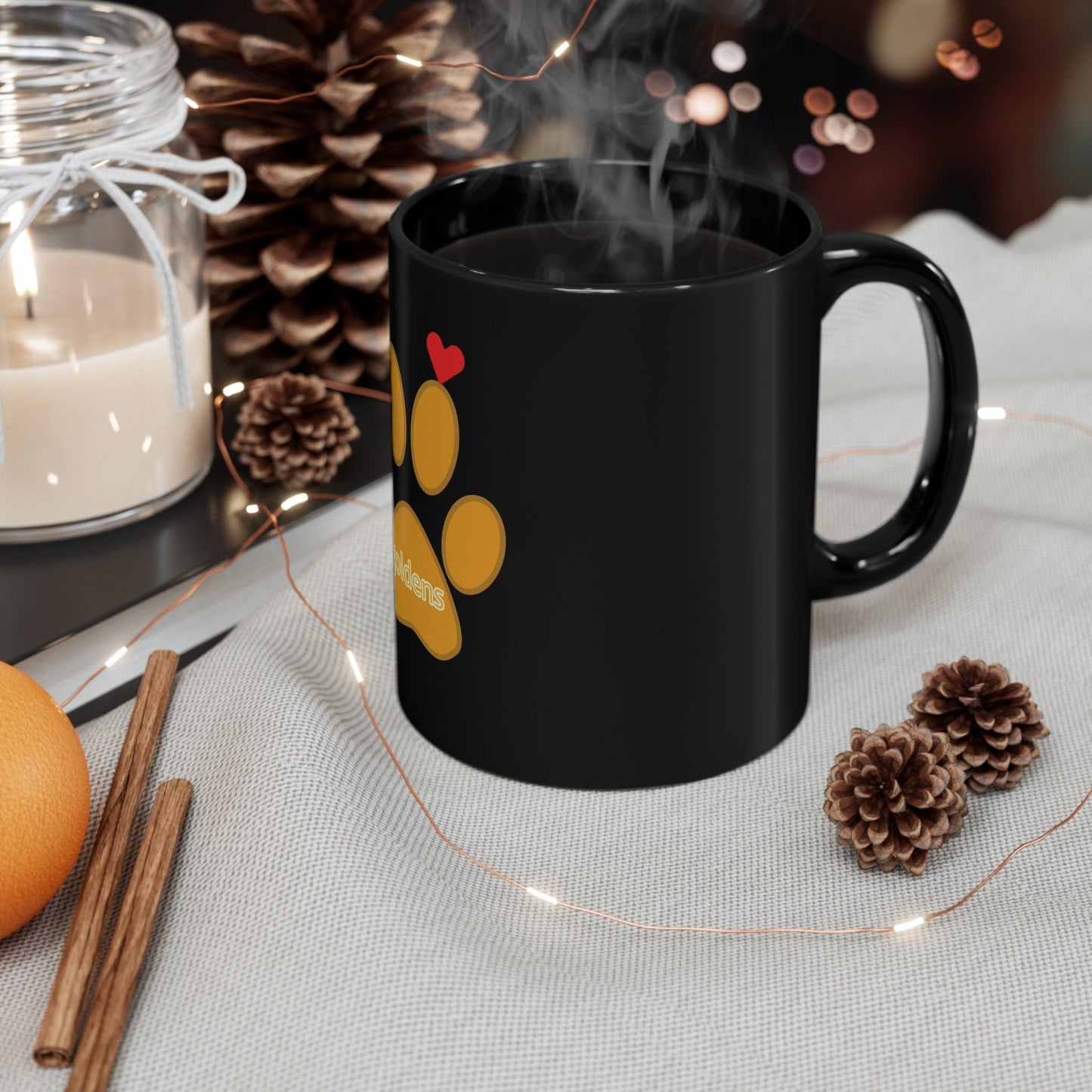Golden Retriever Lovers 11oz Black Mug