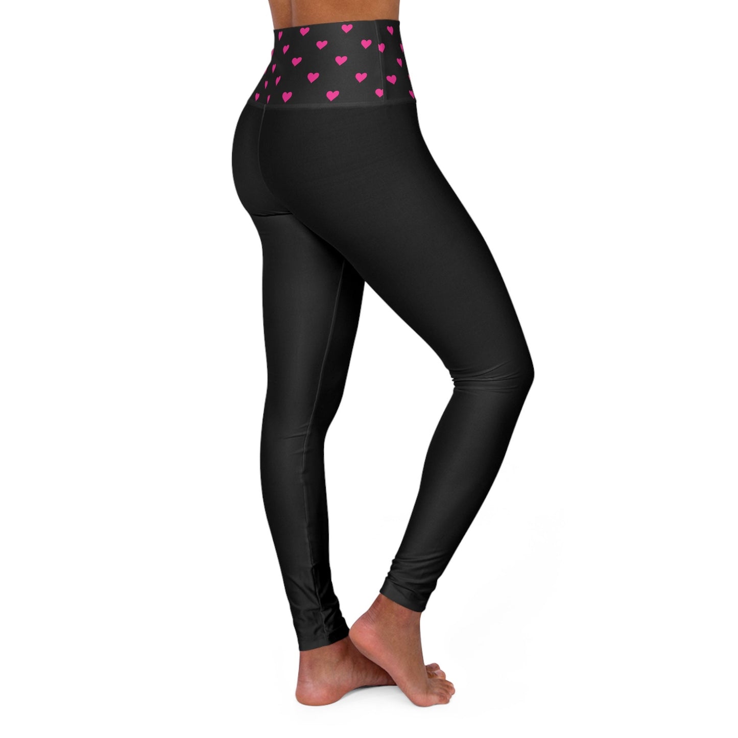 High Waisted Black Yoga Leggings Skinny Fit Black Leggings