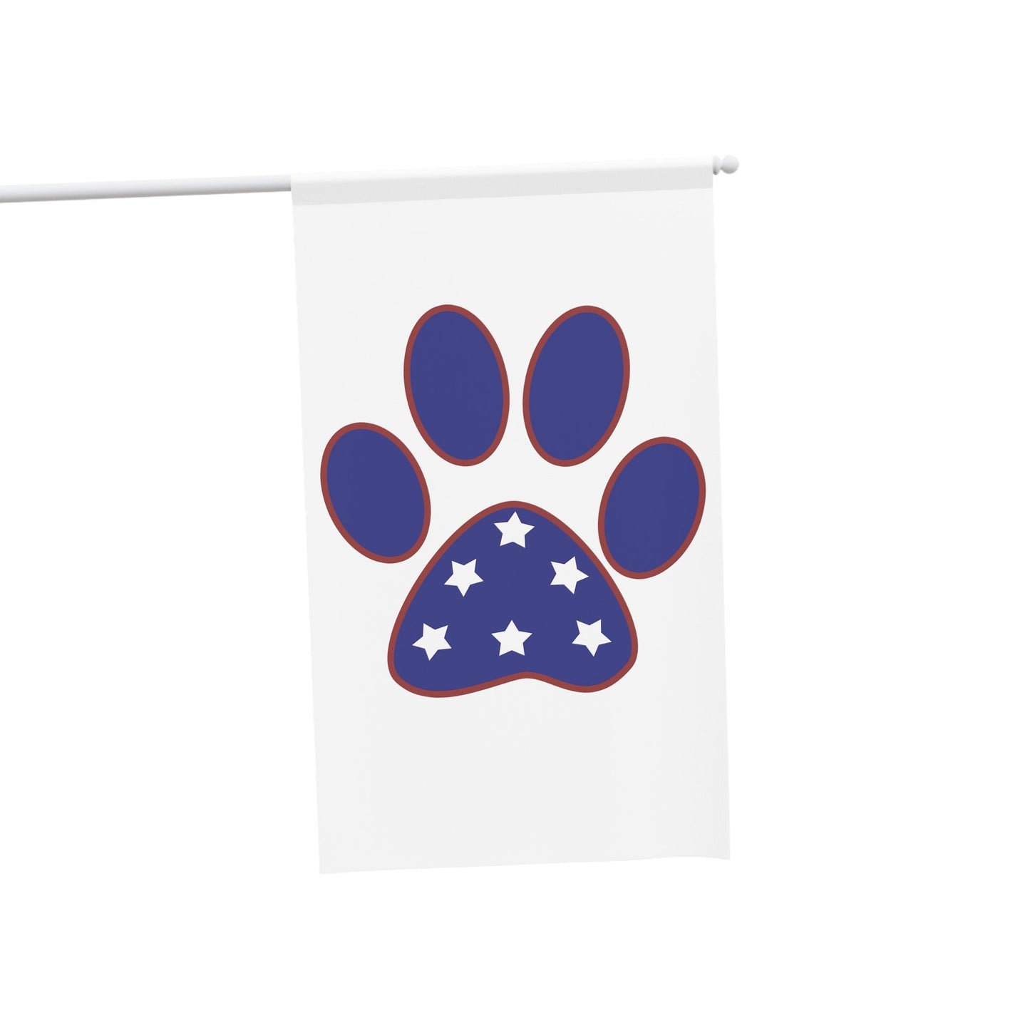 Paw Print Patriotic Flags