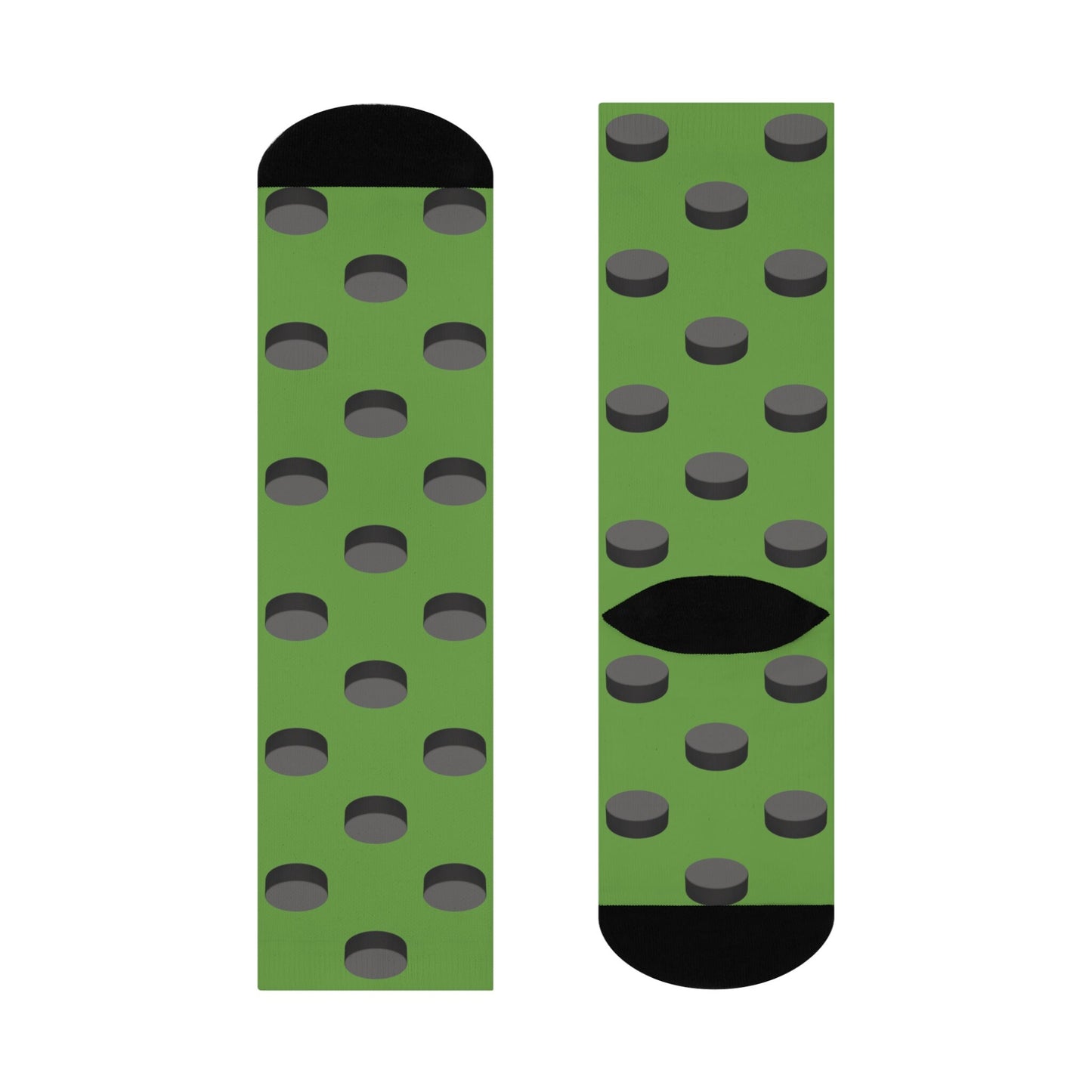 Cushioned Crew Socks Hockey Theme Socks