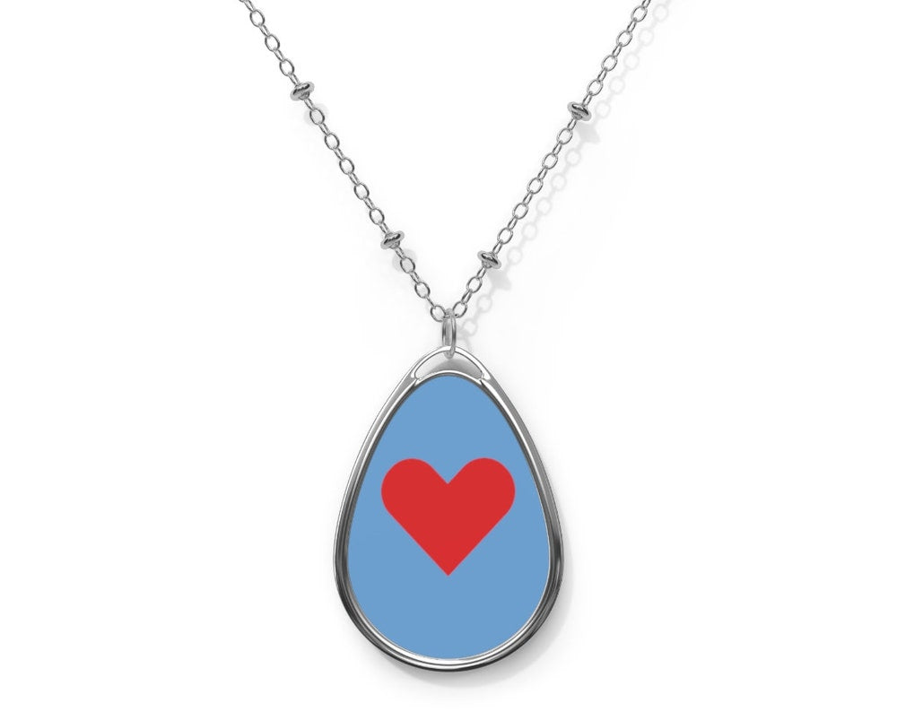 Oval Heart Necklaces
