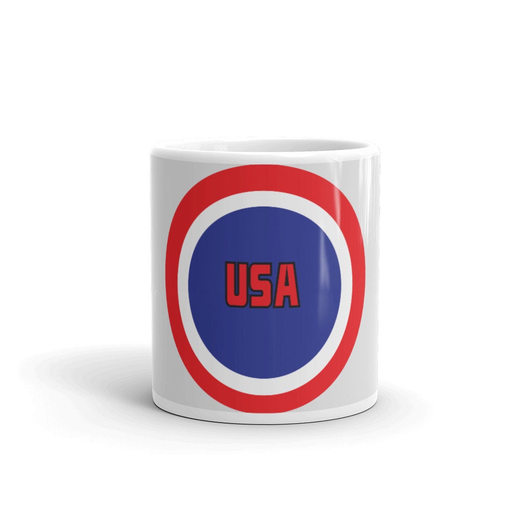 White glossy mug
