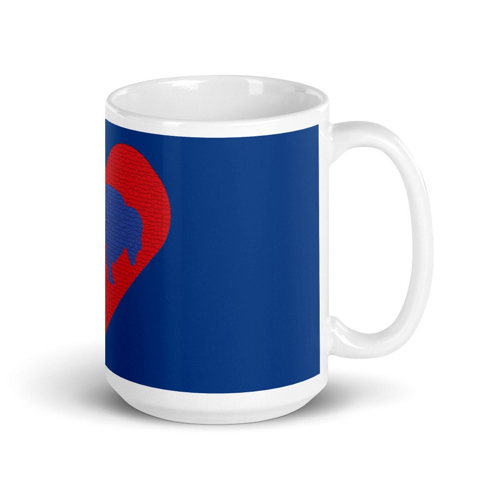 White glossy mug