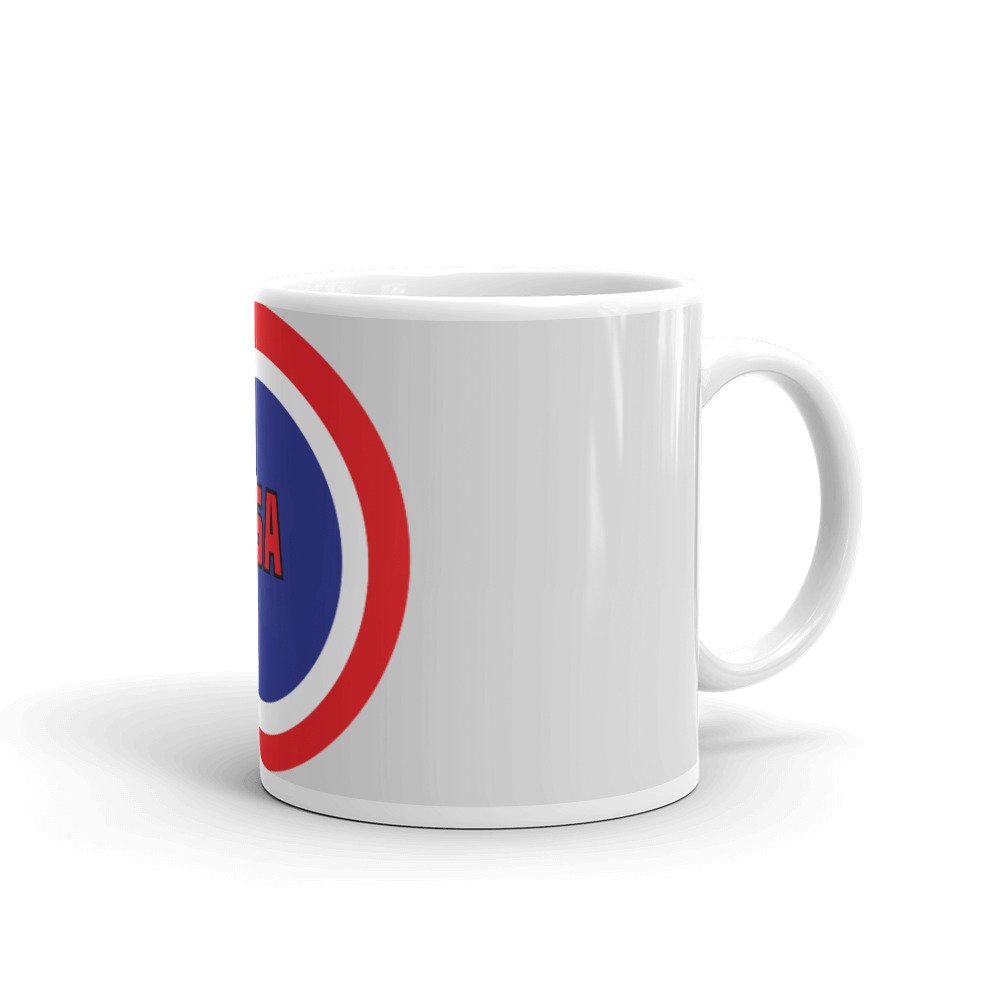 White glossy mug