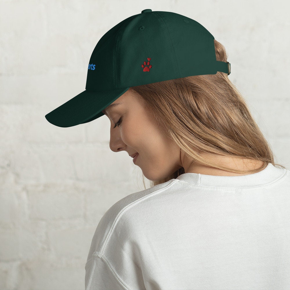 Paw Print In Back Dad Hat