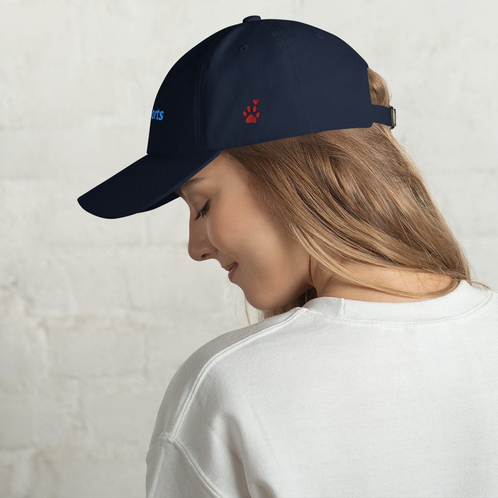 Paw Print In Back Dad Hat