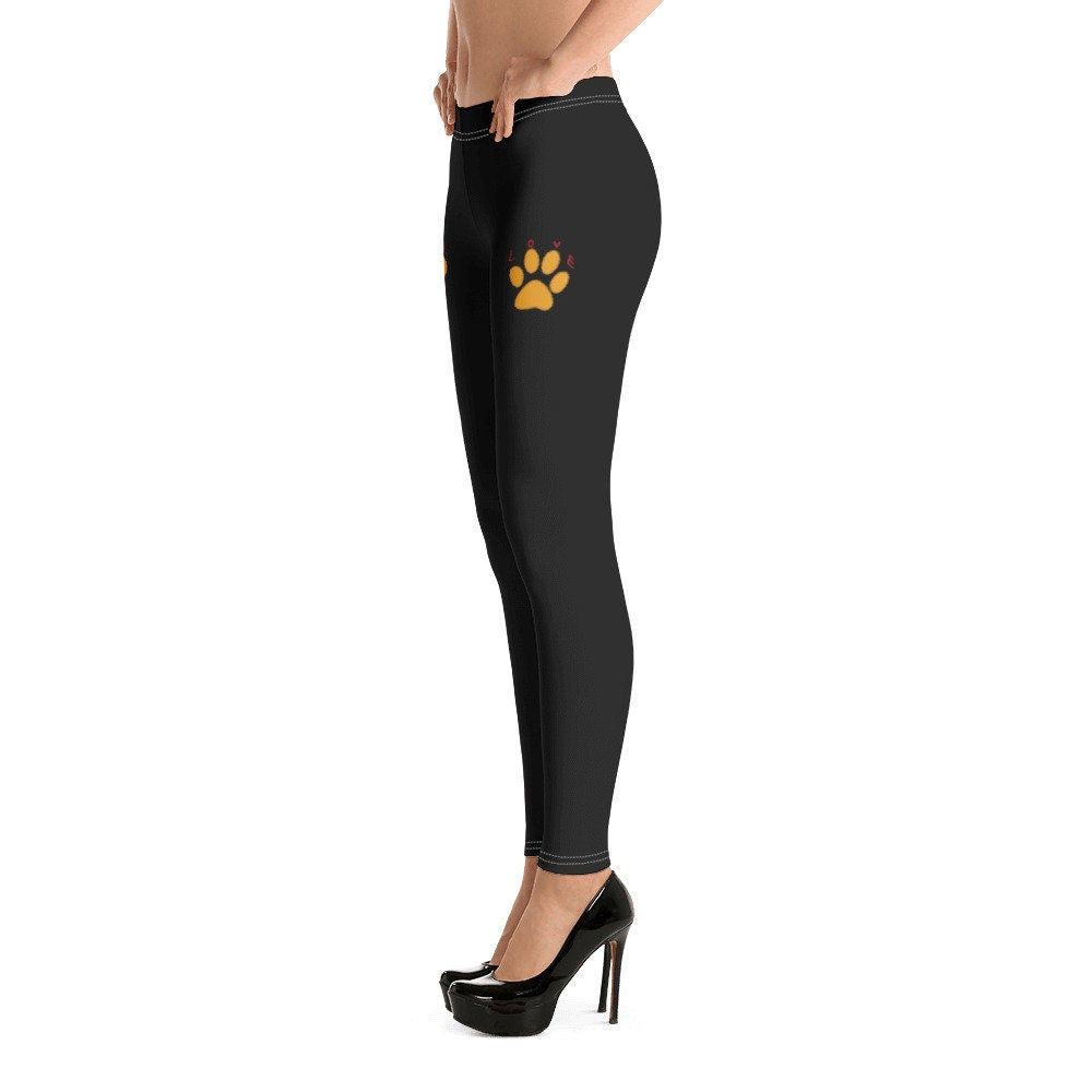 Leggings with Paw Prints
