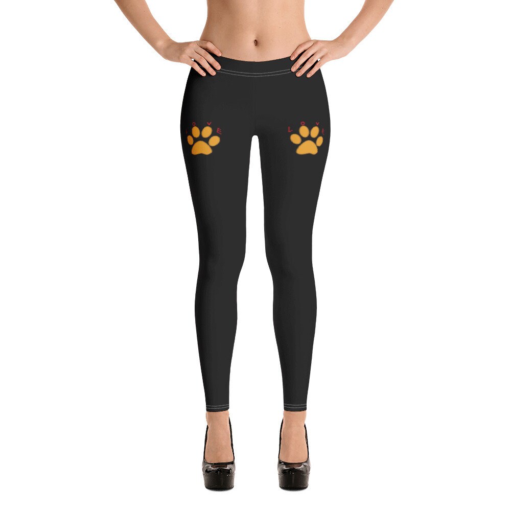 Leggings with Paw Prints