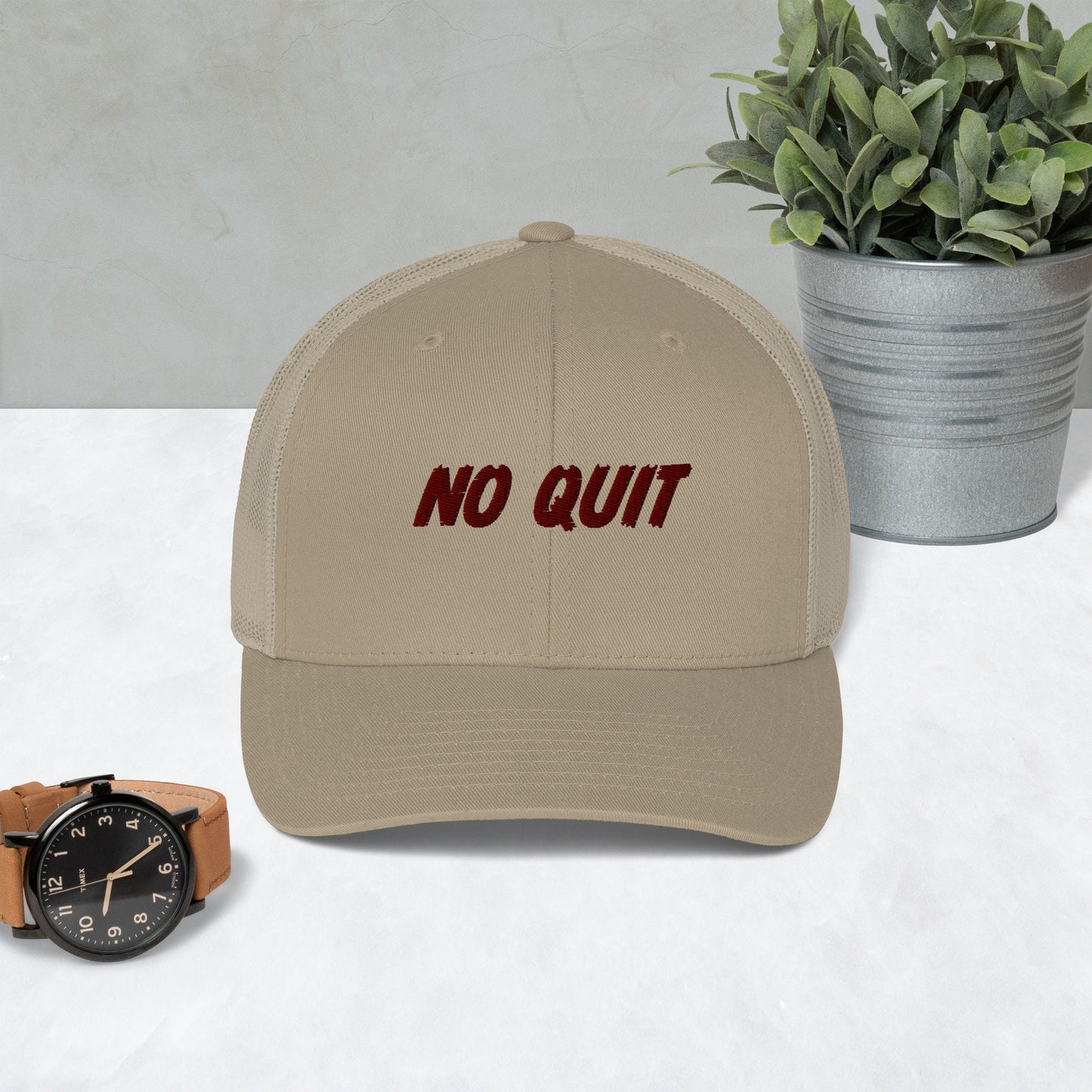 No Quit Trucker Cap