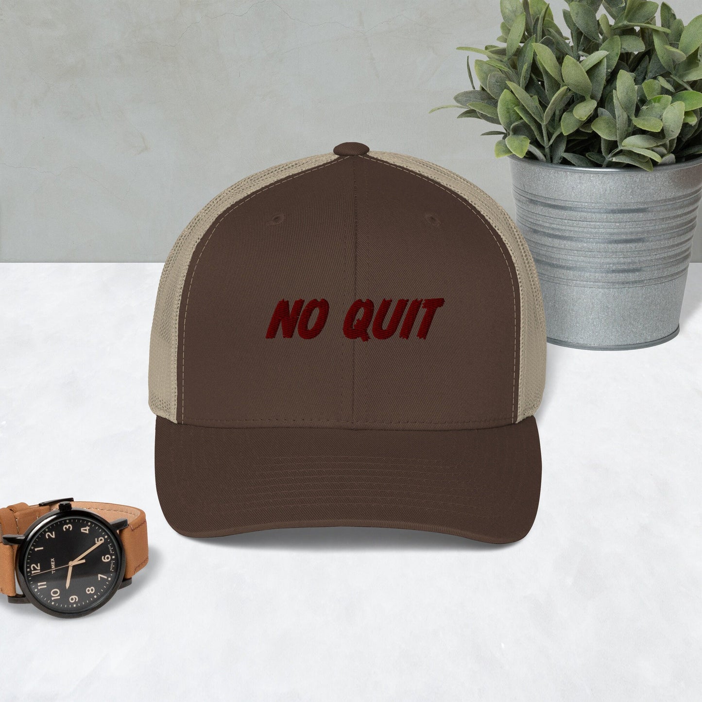 No Quit Trucker Cap