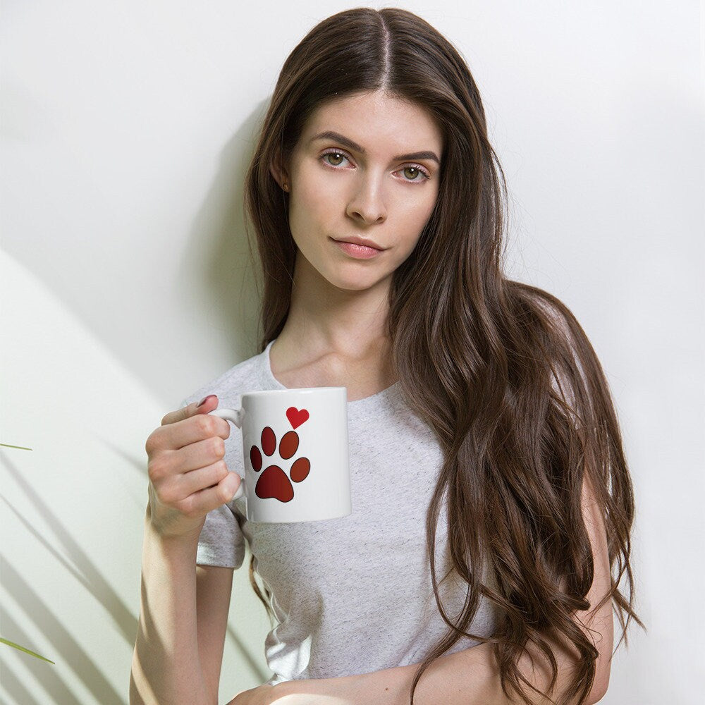 Pet Lovers White glossy mug