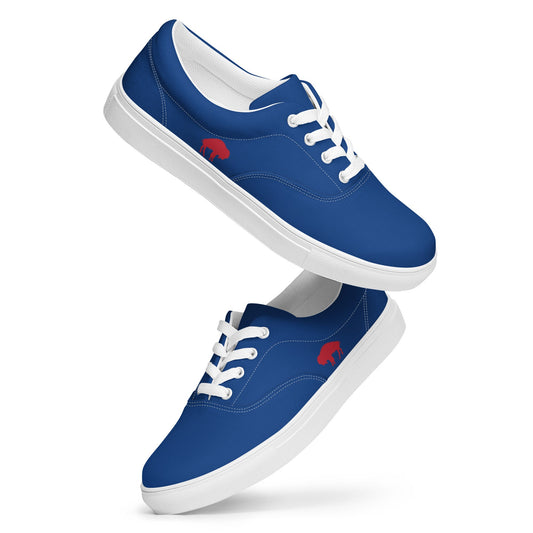 Womens lace-up canvas shoes