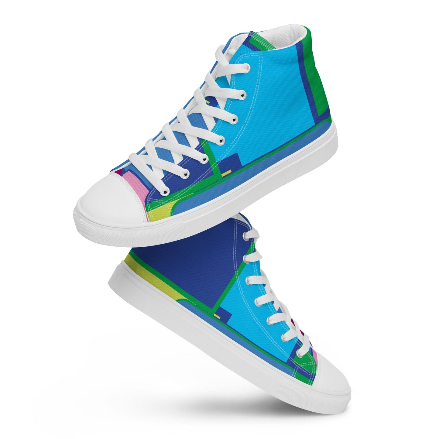 Colorful Mens high top canvas shoes