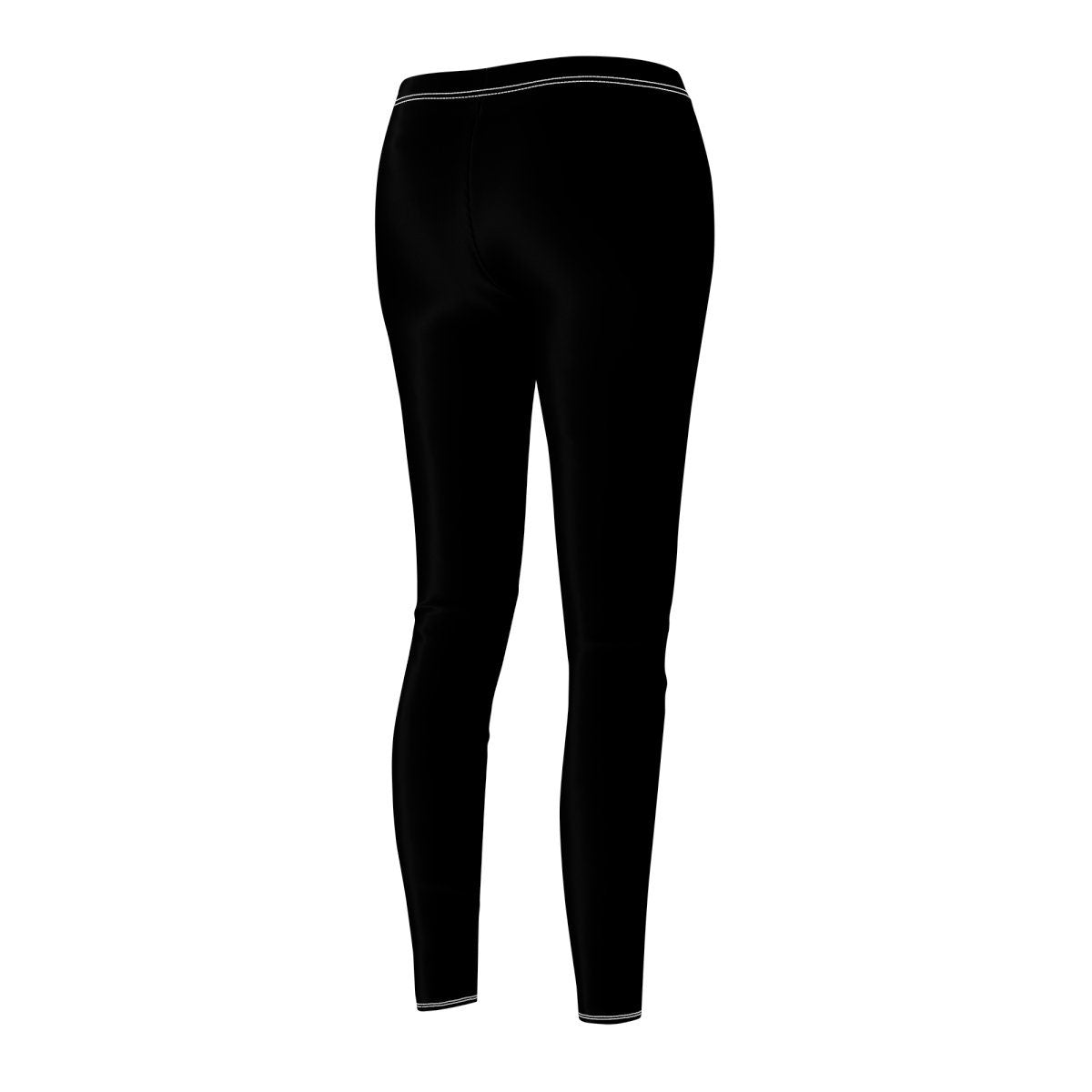 Women's Cut & Sew Casual Black Leggings