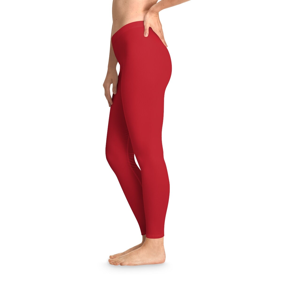Stretchy Red Leggings
