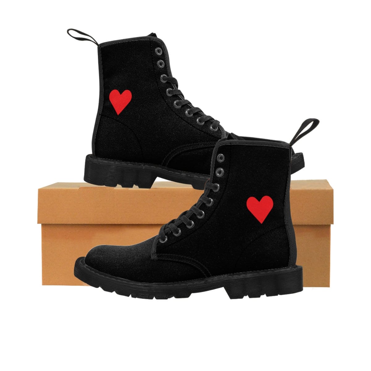Women's Canvas Black Boots