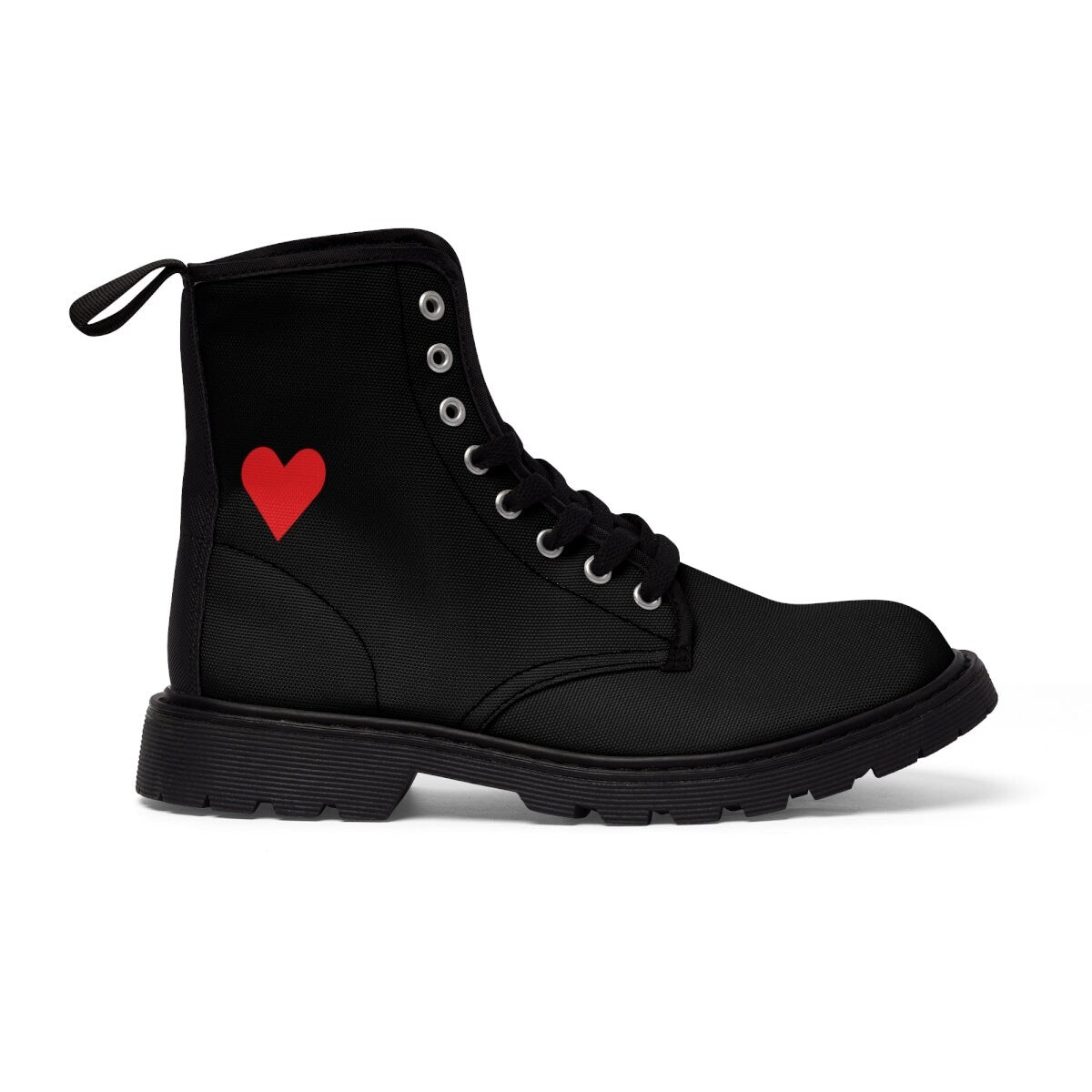 Women's Canvas Black Boots