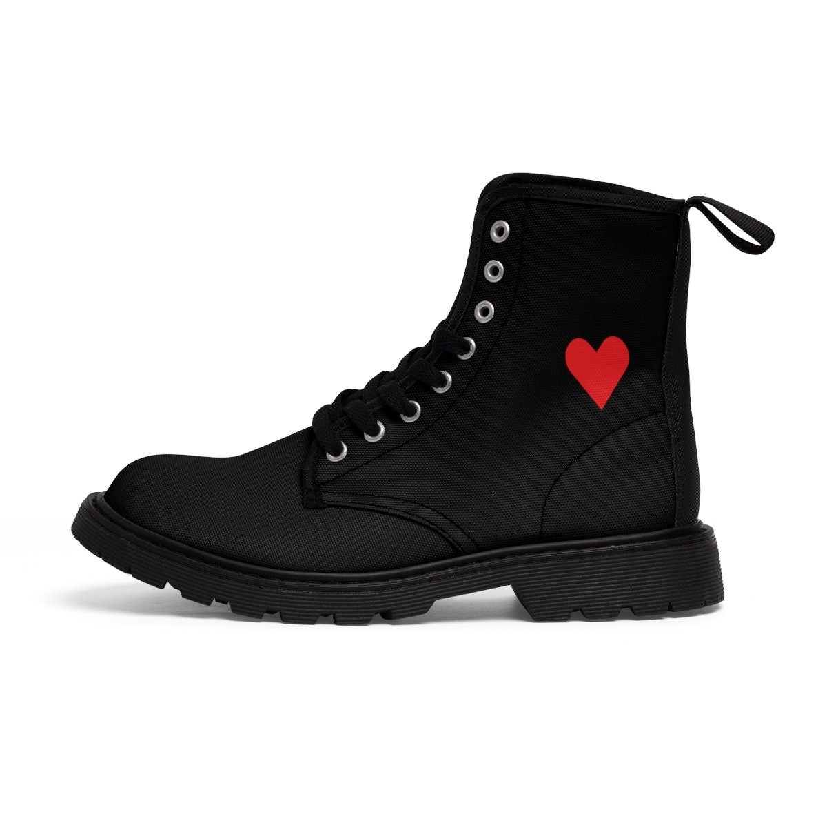 Women's Canvas Black Boots