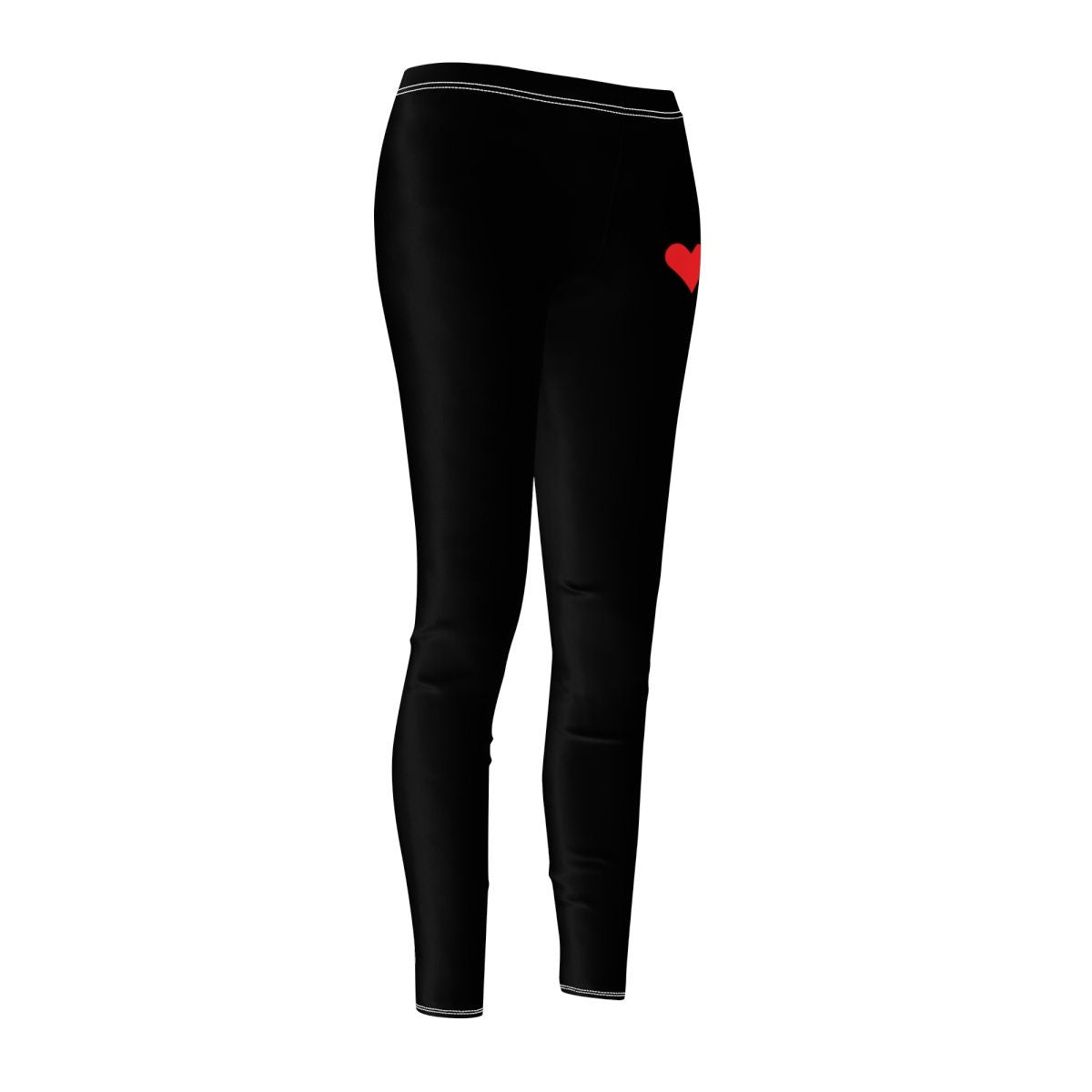 Women's Cut & Sew Casual Black Leggings