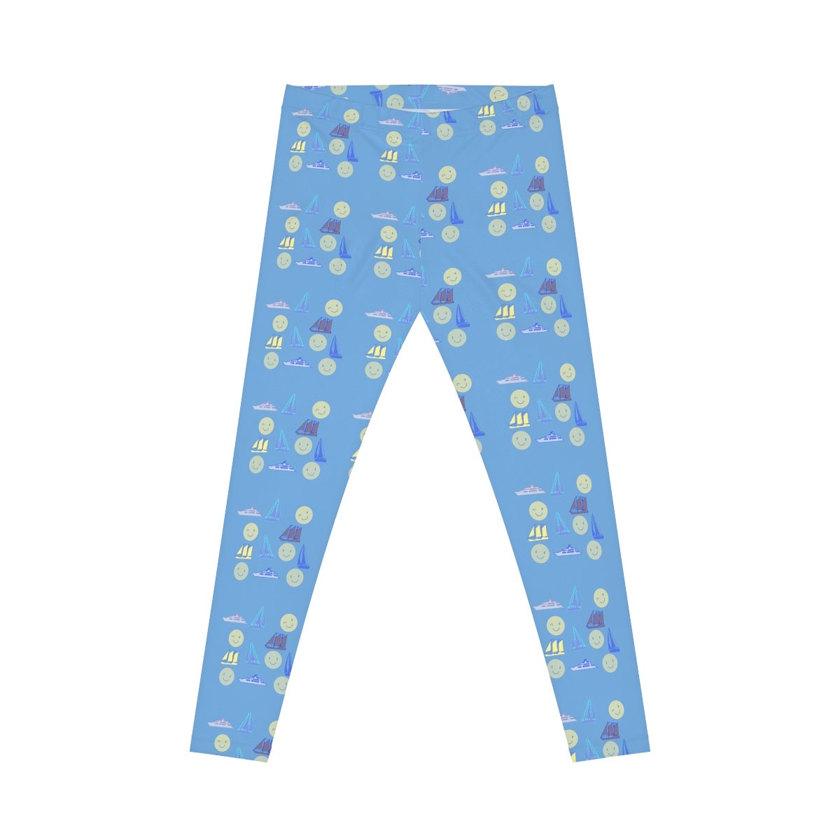 Women's Casual Blue Leggings