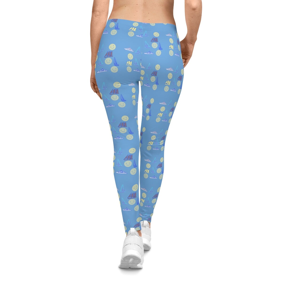 Women's Casual Blue Leggings
