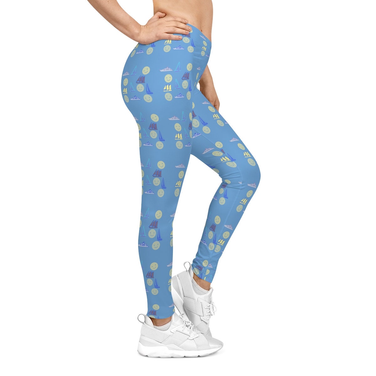 Women's Casual Blue Leggings